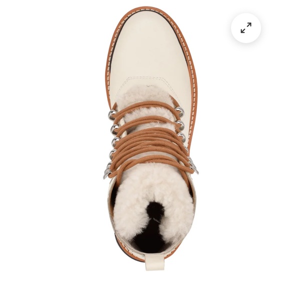 Marc Fisher Izzie Lugsole Ankle boot in White, size 9! - Picture 7 of 7